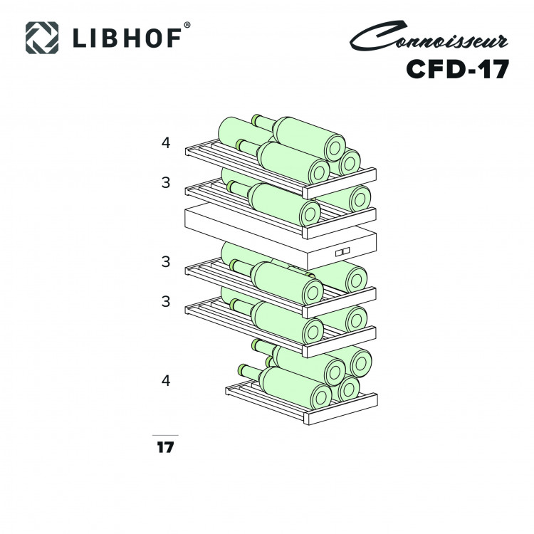 Винный шкаф Libhof CFD-17 встраиваемый