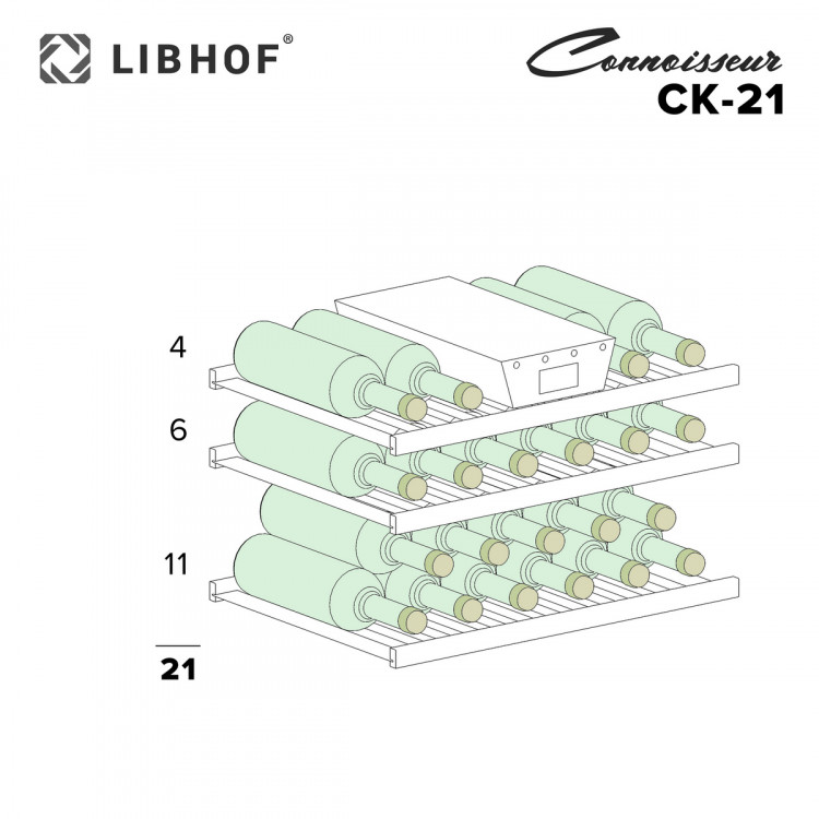 Винный шкаф Libhof CK-21 встраиваемый