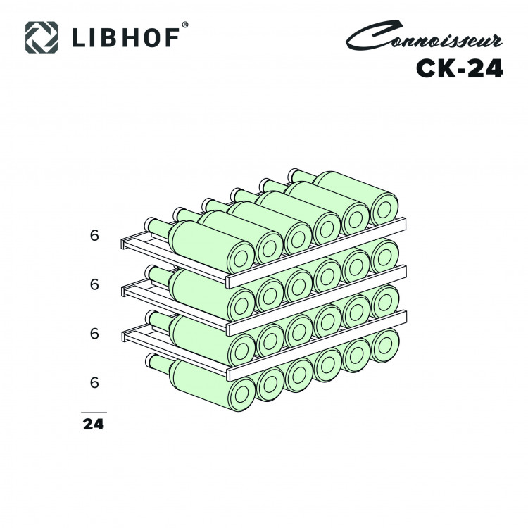 Винный шкаф Libhof CK-24 встраиваемый